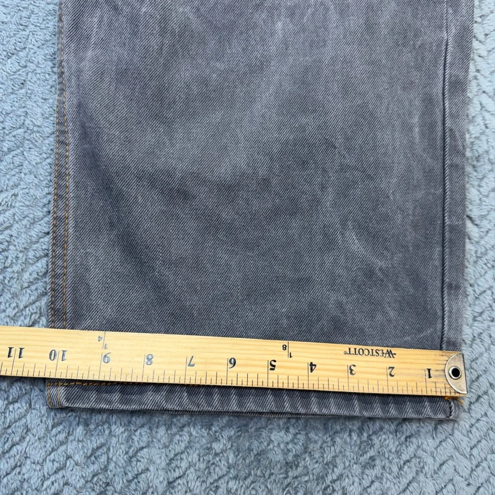 Levi's 501 Jeans Mens 46x23 Straight Wide Leg Grey Cotton Button Fly Vintage 00s